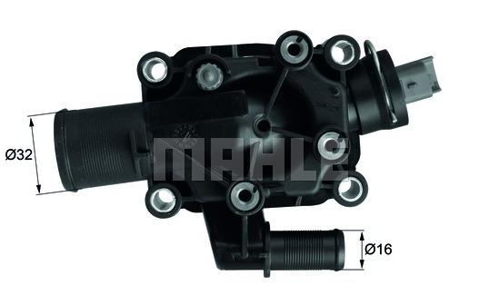 TERMOSTAT (89°C) CITROEN C2 1.4 16V 05-09 / C4 I 1.6 16V 04-11 / PEUGEOT PARTNER TEPEE 1.6 VTi 08- / 307 1.4 16V 03-07