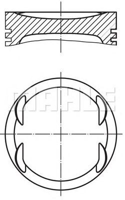 PİSTON,SEGMAN (+0.50)(76.50MM) 1.6 GOLF BORA BCB (G-87-72169