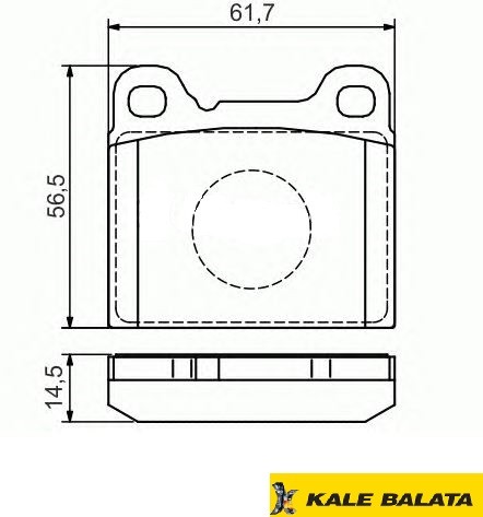 DİSK BALATA (ARKA) VOLVO 240 74- / 260 78- / 740 88- / C70 I 98- / S70 97- / V70 96-