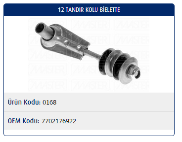 TANDIR KOLU BİELETTE RENAULT R12