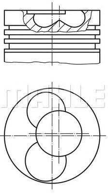 PİSTON,SEGMAN (STD)(76.51MM) 1,6 POLO AEE