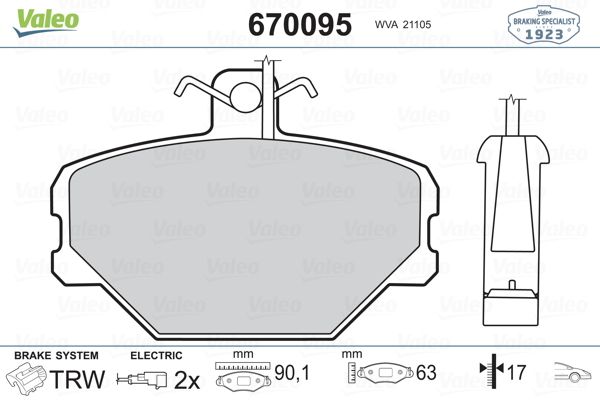 DİSK BALATA (ÖN) FIAT PANDA 1.4-1.6 85-04 / TEMPRA 1.4-1.6 / TIPO 1.4-1.6