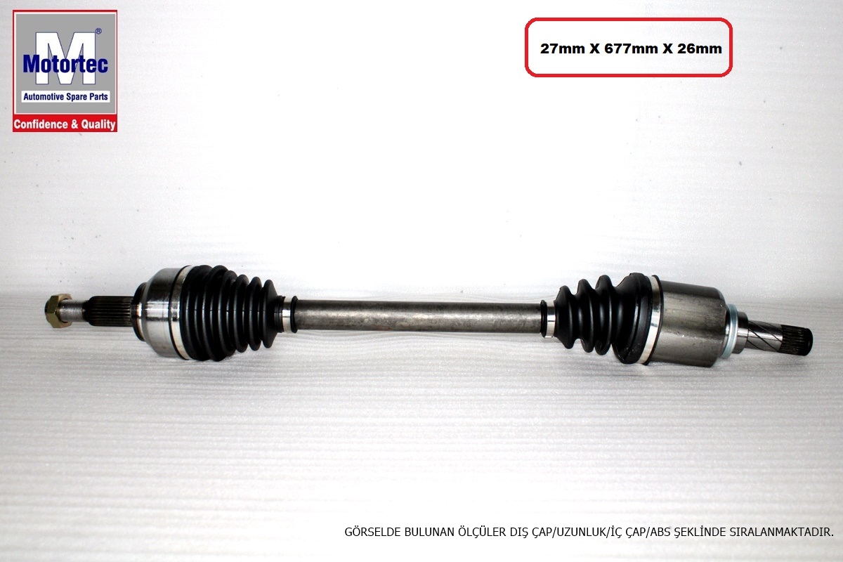 AKS KOMPLE (SOL)(676,00MM)(ABS,Lİ) RENAULT KANGOO / GRAND KANGOO 1.5 DCI 08-