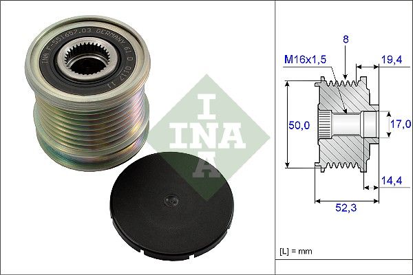 ALTERNATÖR KASNAĞI (8 KANAL) M.BENZ G-SERİSİ (W463) / GL-SERİSİ (X164) / M-SERİSİ (W164) / R-SERİSİ (W251-V251)