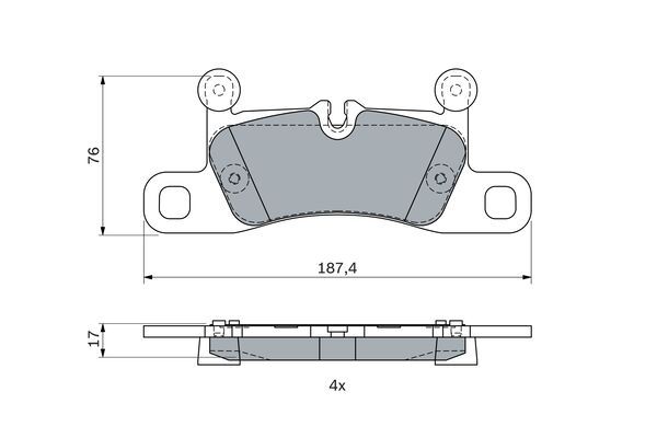 DİSK BALATA (ARKA) VW TOUAREG 3.0 V6 TDI 14-18 / TOUAREG 4.2 V8 TDI 10-18