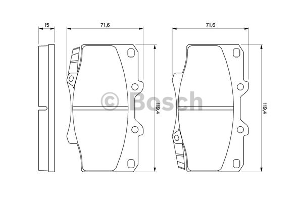 DİSK BALATA (ÖN) TOYOTA LAND CRUISER 4.0-4.0 4X4-4.0D-4.5İ 24V 90-