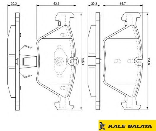 DİSK BALATA (ÖN) BMW 3 (E90-E92-E93) 05- / X1 (E84) 10- / Z4 (E89) 11-