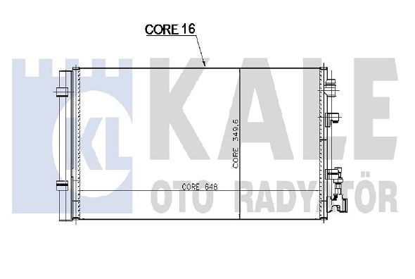 KLİMA RADYATÖRÜ (BRAZING)(MÜŞÜRSÜZ) RENAULT FLUENCE 09-10