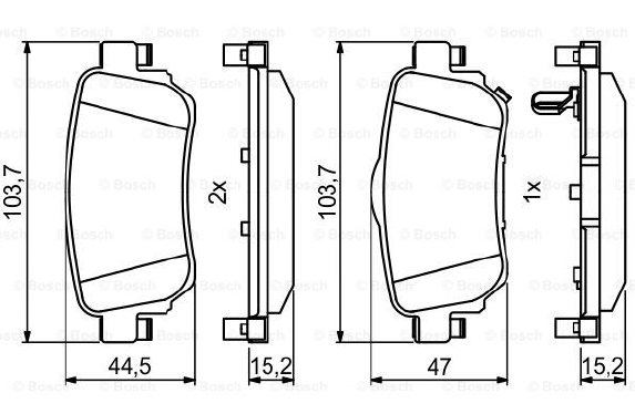 DİSK BALATA (ARKA) RENAULT KADJAR 15-19 / NISSAN QASHQAI 15-19 / X-TRAIL 14-16