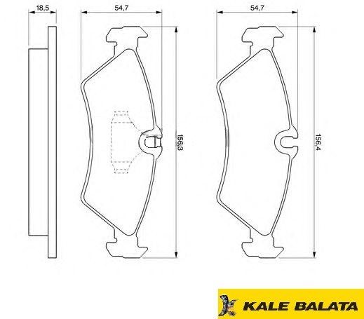 DİSK BALATA (ARKA) M.BENZ SPTINTER / VW LT28-LT35 TÜM MODELLER