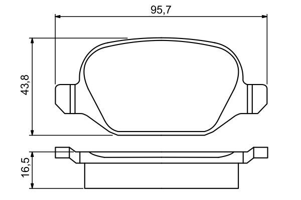 DİSK BALATA (ARKA)(ESKİ NO:0986495291) FIAT LINEA 1.6 D Multijet 09- / ALFA ROMEO 156 2.4 JTD 03-