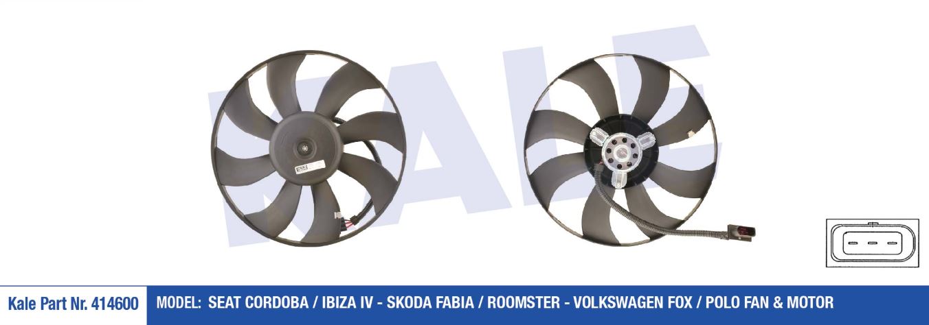 FAN MOTORU SEAT CORDOBA - IBIZA IV - SKODA FABIA