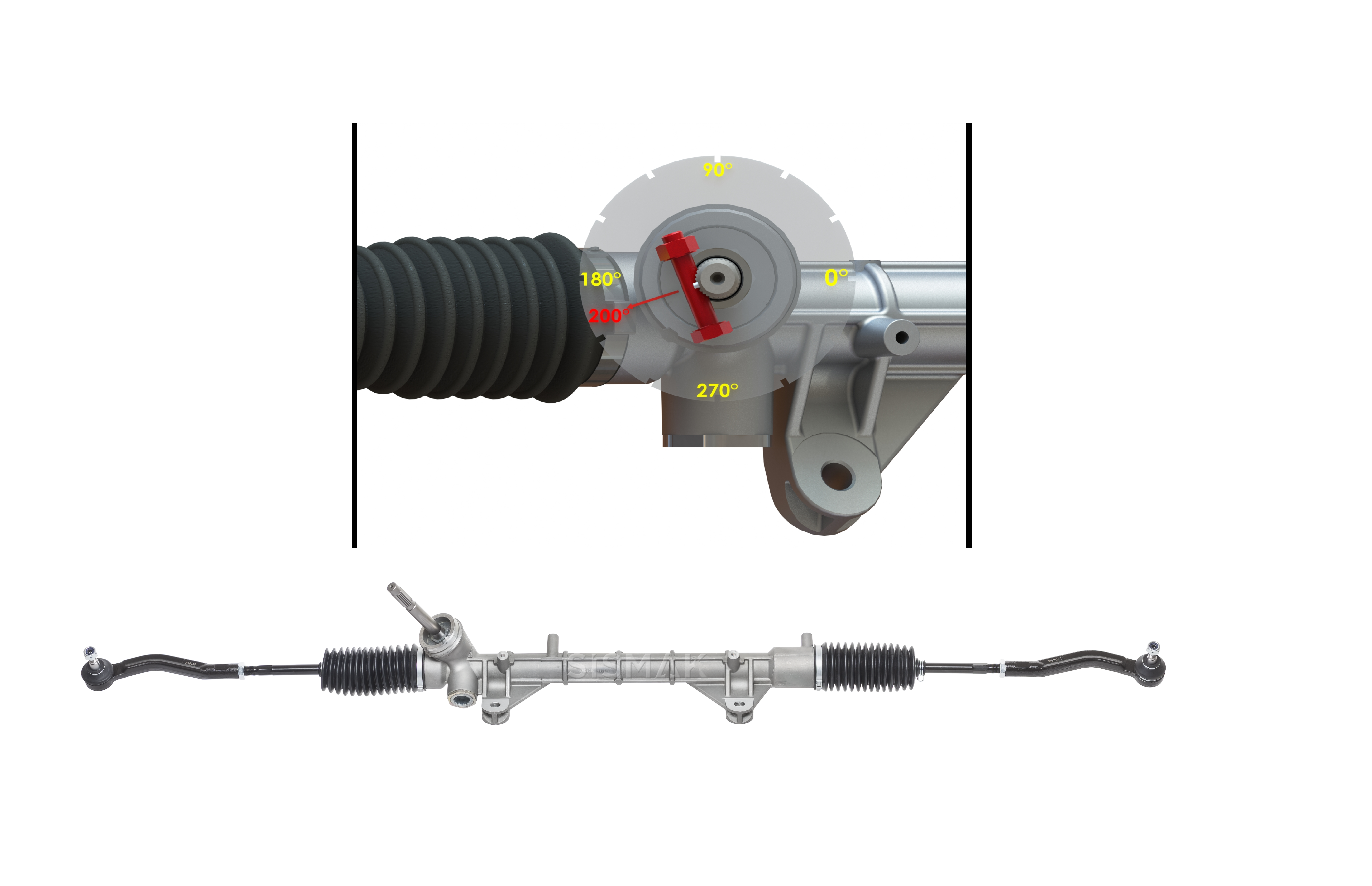 DİREKSİYON KUTUSU (EPS)(ROTBAŞSIZ) RENAULT CLIO IV 12- (PL123mm/110°)