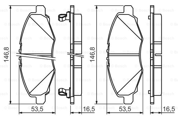 DİSK BALATA (ÖN) TOYOTA HILUX III PİCK-UP 2.5 D4D