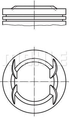 PİSTON,SEGMAN (STD)(73.40MM) OPEL CORSA / ASTRA / AGİLA Z 1.2 XEP