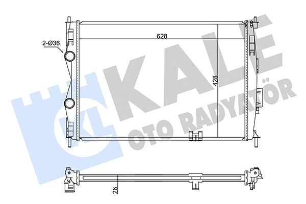 SU RADYATÖRÜ (BRAZING)(AT/MT) NISSAN QASHQAI 2 2.0 DCI 07-