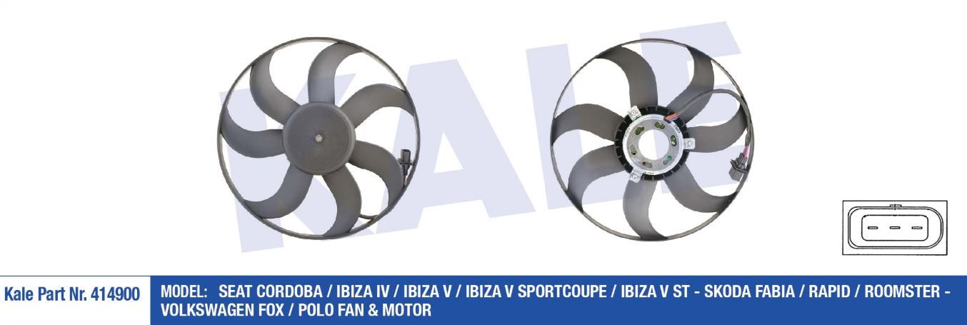 FAN MOTORU VW POLO-CORDOBA(02-09)IBIZA IV