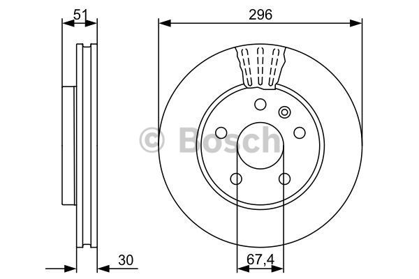 FREN DİSKİ (ÖN)(296MM) OPEL INSIGNIA 1.4 LPG-1.6-1.8-2.0