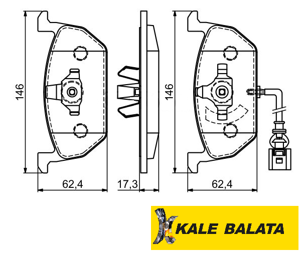 DİSK BALATA (ÖN) AUDI A3-SEAT LEON-VW GOLF VII