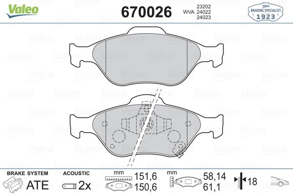 DİSK BALATA (ÖN) TOYOTA YARIS 1.0-1.3-1.4D-1.5 HYBRID 11-