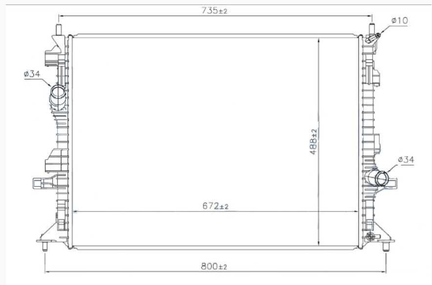 SU RADYATÖRÜ (BRAZİNG)(AT)(BFR905) FORD FOCUS III 1.5 TDCI 11-