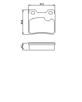 DİSK BALATA (ARKA) ASTRA F 1,6İ 16V-1,8 16V 92-