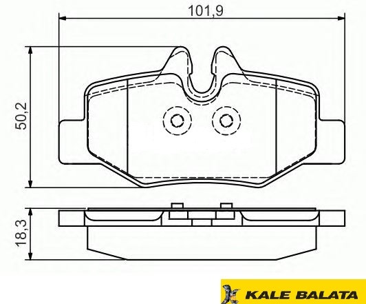 DİSK BALATA (ARKA) M.BENZ VIANO (W639) 03- / VITO 03-