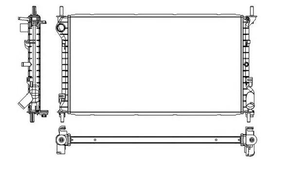 SU RADYATÖRÜ (MEKANİK)(MT) FORD TRANSİT CONNECT 90PS (2 SIRA AL+PL)