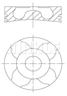 PİSTON,SEGMAN (STD)(85.00MM) CITROEN JUMPY I 2,0HDI 00-06 / FIAT SCUDO 2,0JTD 16V 99-06 / PEUGEOT EXPERT 2,0HDI 00-06 (DW10ATED4)