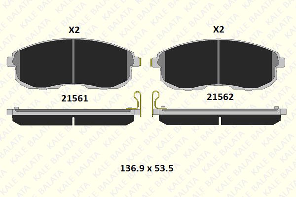 DİSK BALATA (ÖN) NISSAN JUKE 1.2-1.5 DCİ-1.6 10- / PULSAR 1.2-1.5 DCİ 1.6 14- / TIIDA 1.5 DCİ-1.6-1.8 07-12