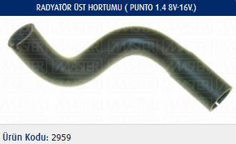 RADYATÖR ÜST HORTUMU FIAT GRANDE PUNTO 1.4 8V-1.4 16V