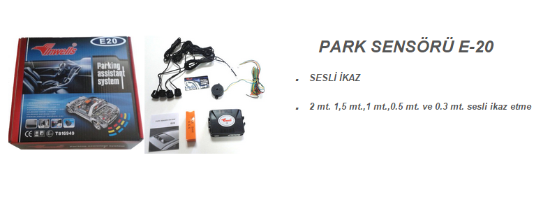 PARK SENSÖRÜ (22mm SENSÖRLÜ)(BEYAZ) E20 (SESLİ)