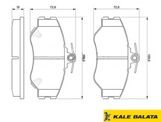 DİSK BALATA (ÖN) HYUNDAI H100 2,4 2,5D TD 93-00