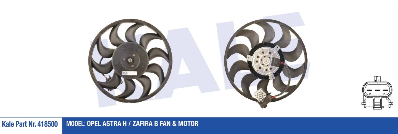 FAN MOTORU OPEL ASTRA H / ZAFIRA B 280W 315mm