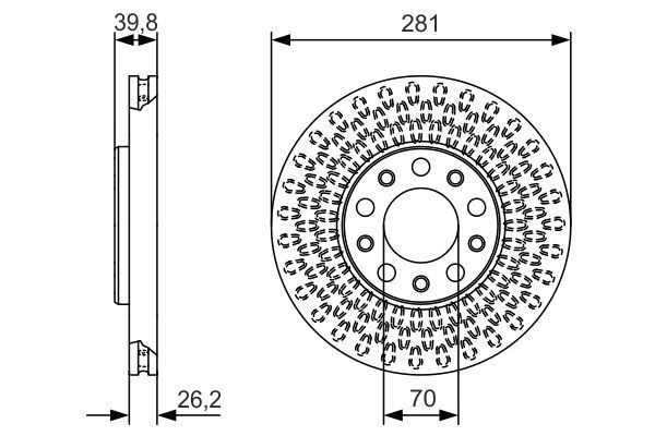 FREN DİSKİ (ÖN)(281MM) FIAT 500X 1.0 18-