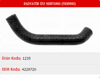 RADYATÖR ÜST HORTUMU FIAT FIORINO-127 71-84