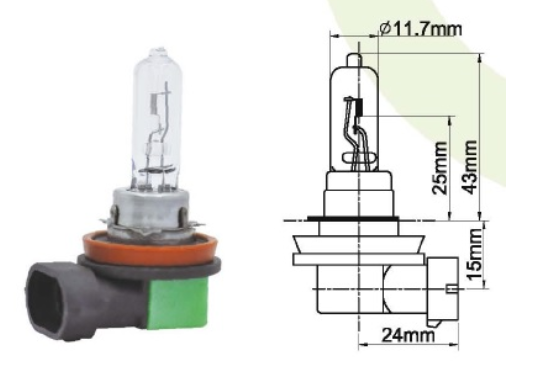 AMPUL , HALOJEN 12V. H9 65W