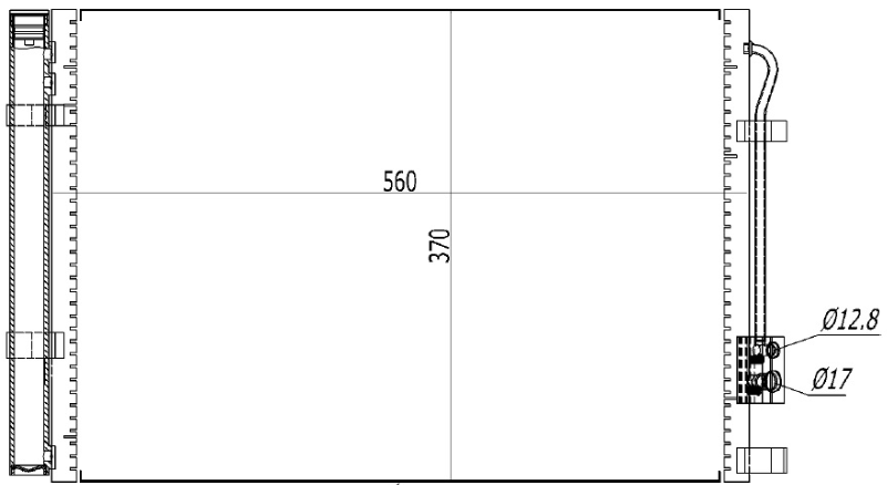 KLİMA RADYATÖRÜ(CHY270) HYUNDAİ İ20 1.2İ/1.4İ 09-