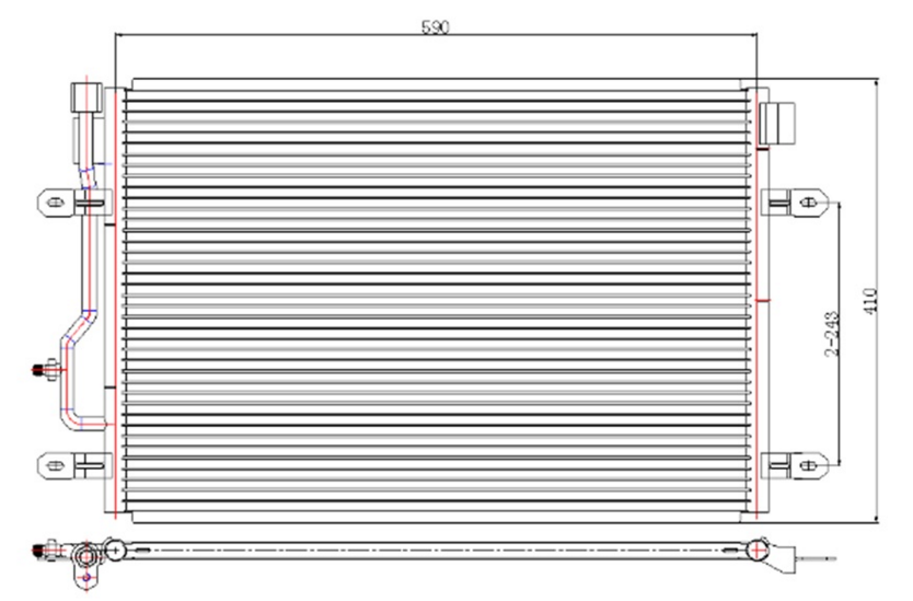 KLİMA RADYATÖRÜ(CAU040) A4 2003-2005