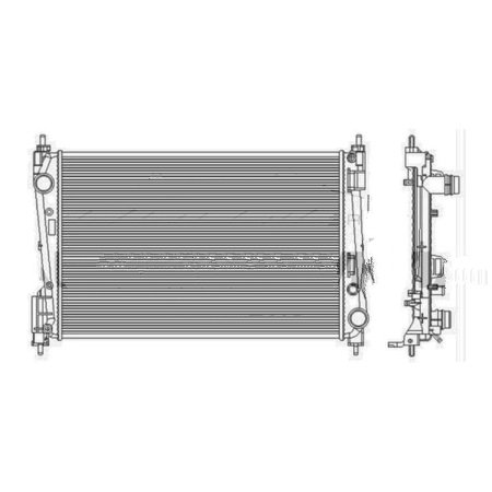 SU RADYATÖRÜ (BRAZING)(MT) FIAT GRANDE PUNTO / PUNTO / PUNTO EVO / OPEL CORSA D / VAUXHALL CORSA Mk III