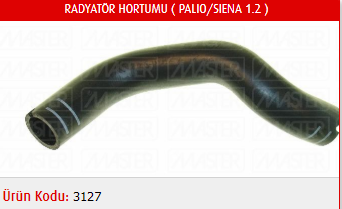 RADYATÖR ALT HORTUMU FIAT IDEA 1.2-1.4 8V-1.4 16V 03- / PUNTO 1.2-1.4 8V-1.4 16V 03-