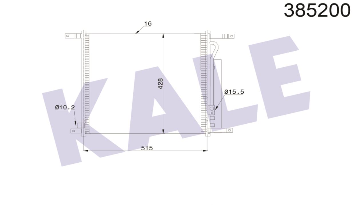 KLİMA RADYATÖRÜ (BRAZING)(KURUTUCULU) CHEVROLET AVEO 1.2I 1.4I 08