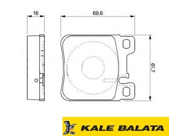 DİSK BALATA (ARKA) M.BENZ CLK (A208) 00- / E-SERİSİ (W124-S210) 93- / S-SERİSİ (C140) 92- / SLK (R170) 01-