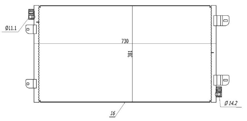 KLİMA RADYATÖRÜ(CRN784) MASTER II 2.2-2.5 DCİ 98-