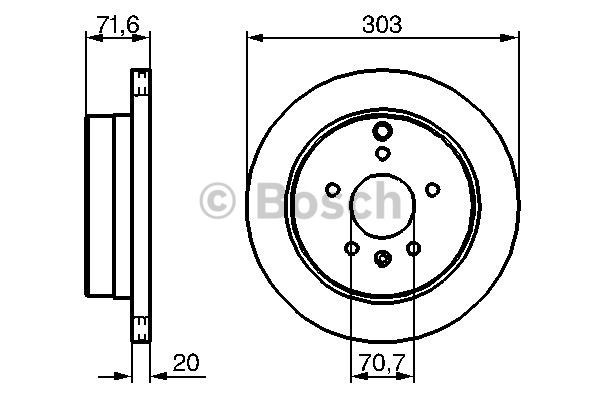 FREN DİSKİ (ARKA)(303MM) OPEL ANTARA A 07- / CHEVROLET CAPTIVA 07-