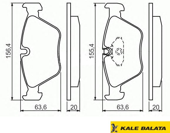 DİSK BALATA (ÖN) BMW 5 (E39) 00-