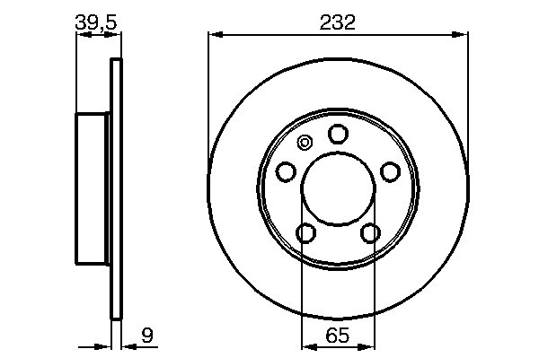 FREN DİSKİ (ARKA)(232MM) VW BORA 00- / GOLF IV 00- / NEW BEETLE 98- / POLO 01- / POLO V 11- / AUDI A1 16- / A3 96- / TT 01- / SEAT IBIZA 04- / SKODA FABIA 99- / OCTAVIA 98-