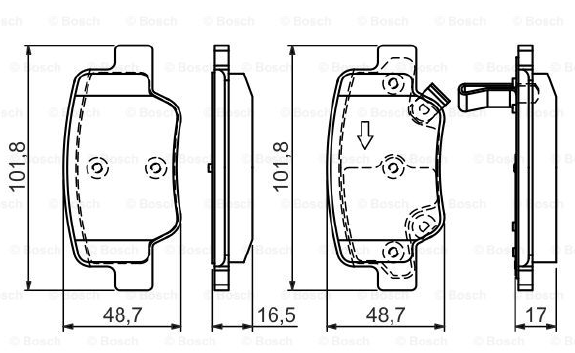 DİSK BALATA (ARKA) TOYOTA VERSO 1.6-1.6 D4D-2.0 D4D