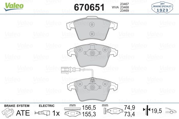 DİSK BALATA (ÖN) VW TRANSPORTER T5 1.9 TDI-2.0-2.0 TDI-2.5 TDI 04-15 / T6 2.0 TDI 15-