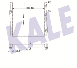 SU RADYATÖRÜ (BRAZING)(MT) BMW X5 / X6 XDRIVE 3.5I / 3.0I / 3.0D / 3.5D / 4.0D (08-13)